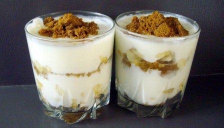 Yaourt au spéculoos et banane